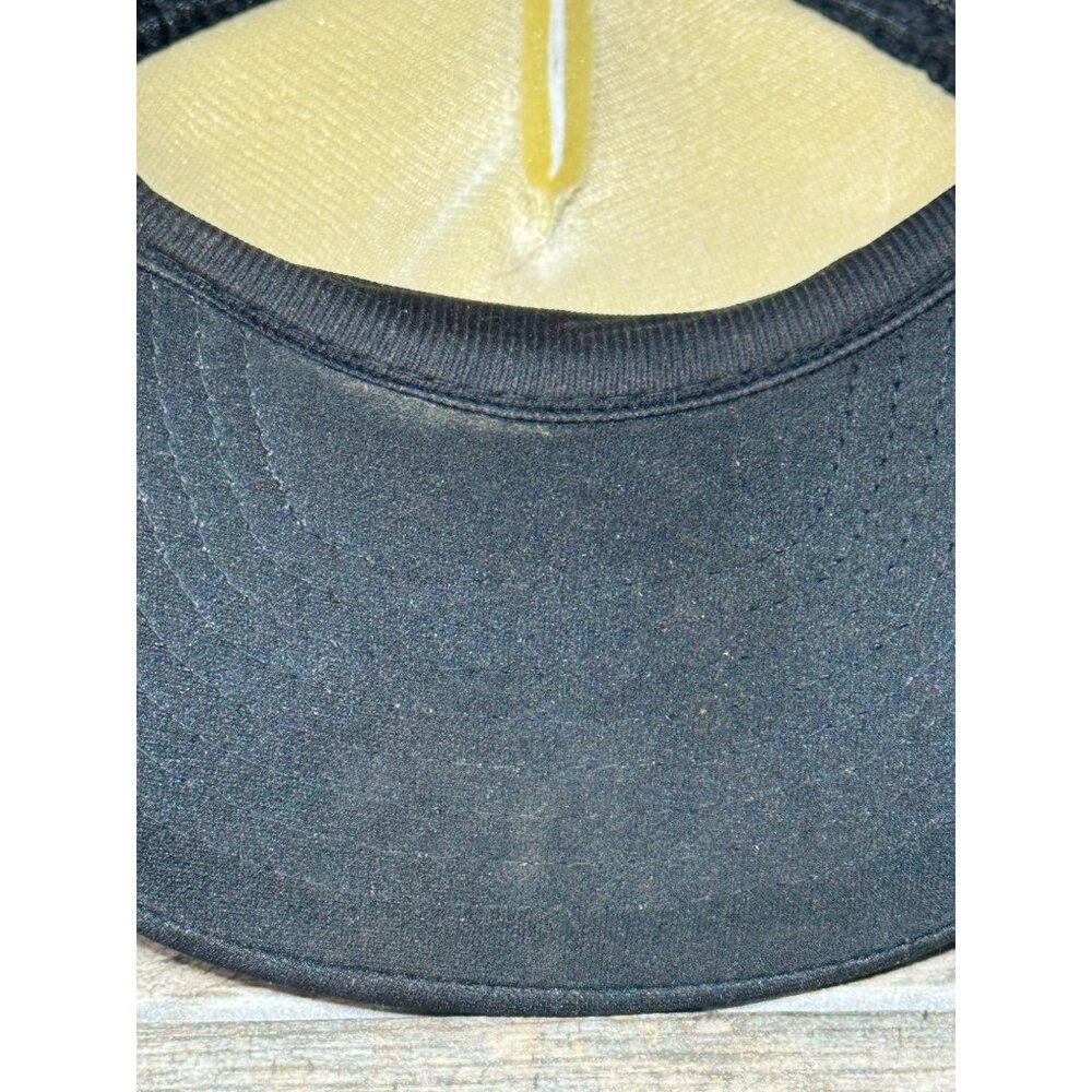 Vintage Trucker Hat Mesh Snapback I Might Not Always Be Right Spellout Black Cap - Picture 7 of 12